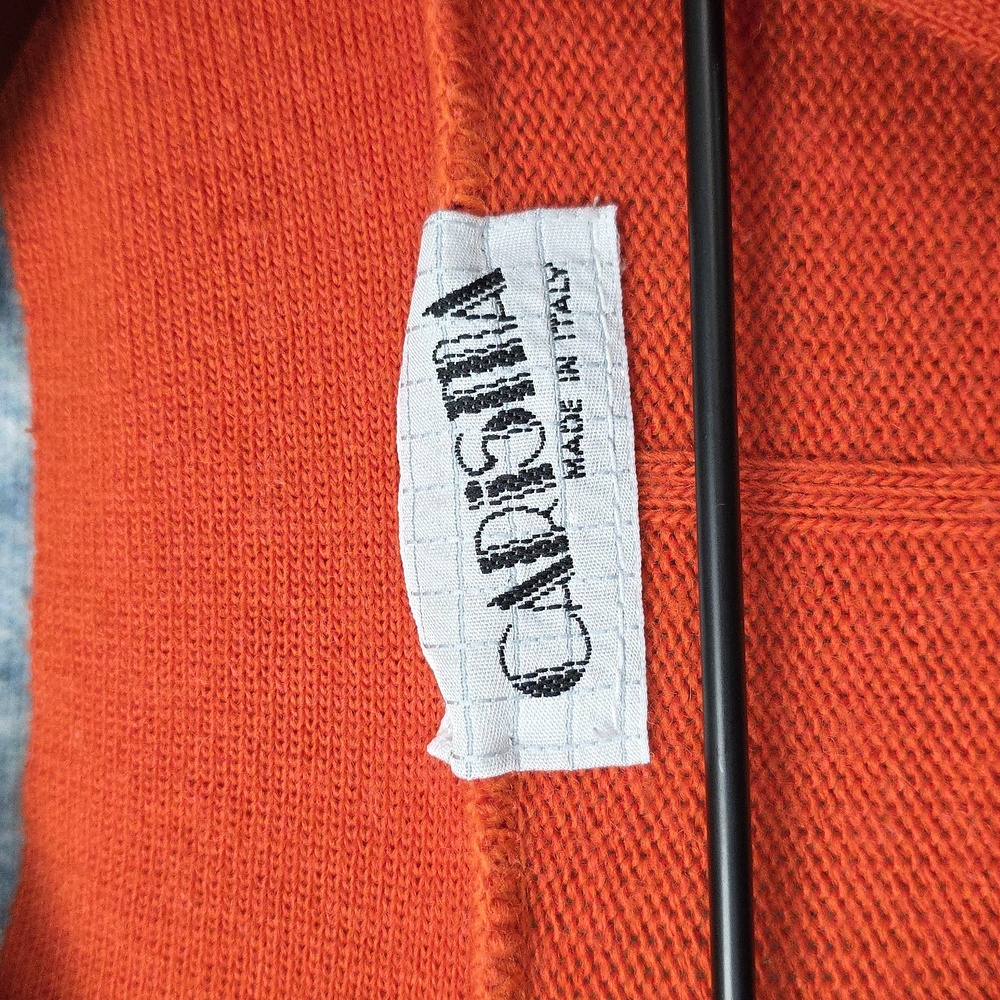 Vintage | 80s Charisma Made In Italy Burnt Orange Tunic Sweater - Picture 2 of 9